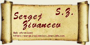 Sergej Živančev vizit kartica